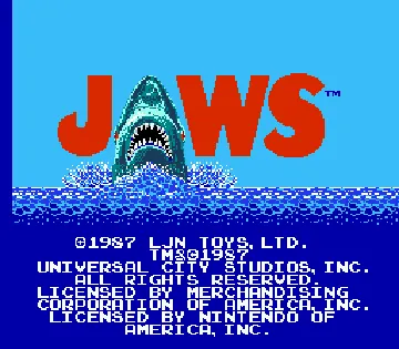 Jaws (USA) screen shot title